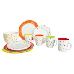 Gimex Melaminset Rainbow Flowers 16 Tlg.