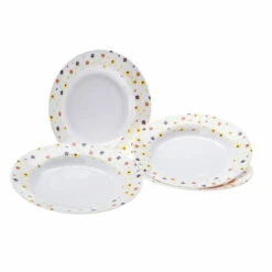 Gimex Suppenteller Rainbow Flowers Aus Melamin, 4-teilig