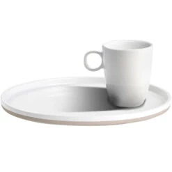 Brunner Espressoset Odette, Weiß/grau