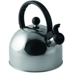 Via Mondo Flötenkessel Edelstahl Silber, 2 Liter