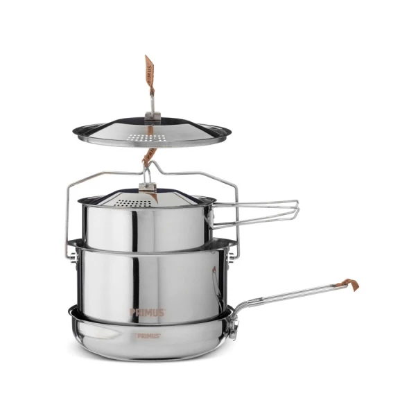 Primus Edelstahl Kochtopfset Campfire Large 3 Primus Edelstahl Kochtopfset Campfire Large