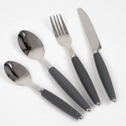 Camp4 Edelstahl-Besteckset Midnight, 24-teilig