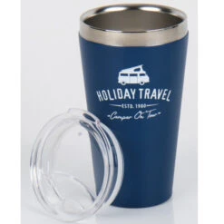 Holiday Travel Edelstahl Vacuumbecher Mit Deckel, Blau