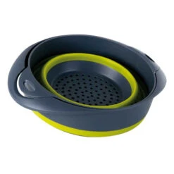Camp4 Silikon-Schüssel Und Sieb Faltbar, Anthrazit/grün