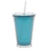 Gimex Trinkbecher Mit Deckel Und Strohhalm, Türkis -Campingmöbel Für Den Außenbereich Geschäft 550082 0