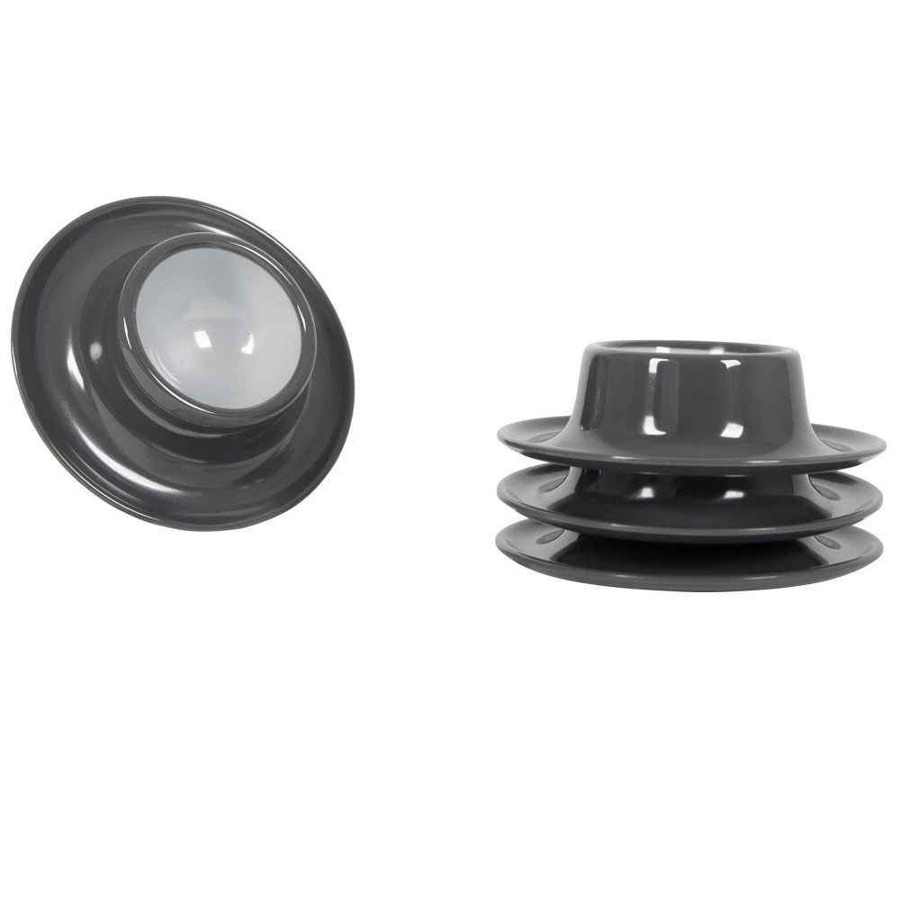 Gimex Geschirrserie Vivid Line Eierbecher 4-tlg., Grau 3 Gimex Geschirrserie Vivid Line Eierbecher 4-tlg., Grau