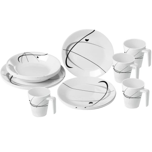 Brunner Melamin-Geschirrset Serenade 16-teilig 4 Brunner Melamin-Geschirrset Serenade 16-teilig – Bild 2