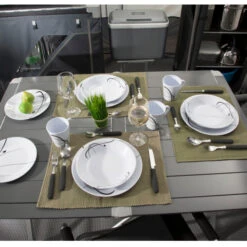 Brunner Melamin-Geschirrset Serenade 16-teilig 8 Brunner Melamin-Geschirrset Serenade 16-teilig -Campingmöbel Für Den Außenbereich Geschäft 550385 2