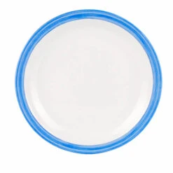 Waca Teller Flach Melamingeschirr Bistro Blau