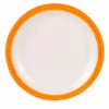 Waca Teller Flach Melamingeschirr Bistro Orange -Campingmöbel Für Den Außenbereich Geschäft 550545 0