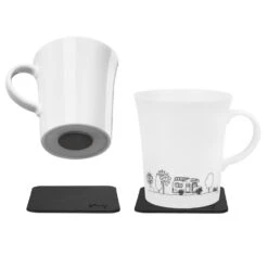 Silwy Magnet-Porzellantasse Camping 270 Ml, 2er-Set