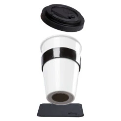 Silwy Magnet-Porzellan-Kaffeebecher TO-GO-CUP 350 Ml