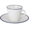 Gimex Espressoset Linea Line 2-teilig, Weiß/blau -Campingmöbel Für Den Außenbereich Geschäft 550826 0