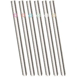 Chinchilla Glastrinkhalme 15 Cm, 6 Stück