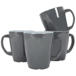 Gimex Geschirrserie Vivid Line Henkelbecher 4-tlg., Blau