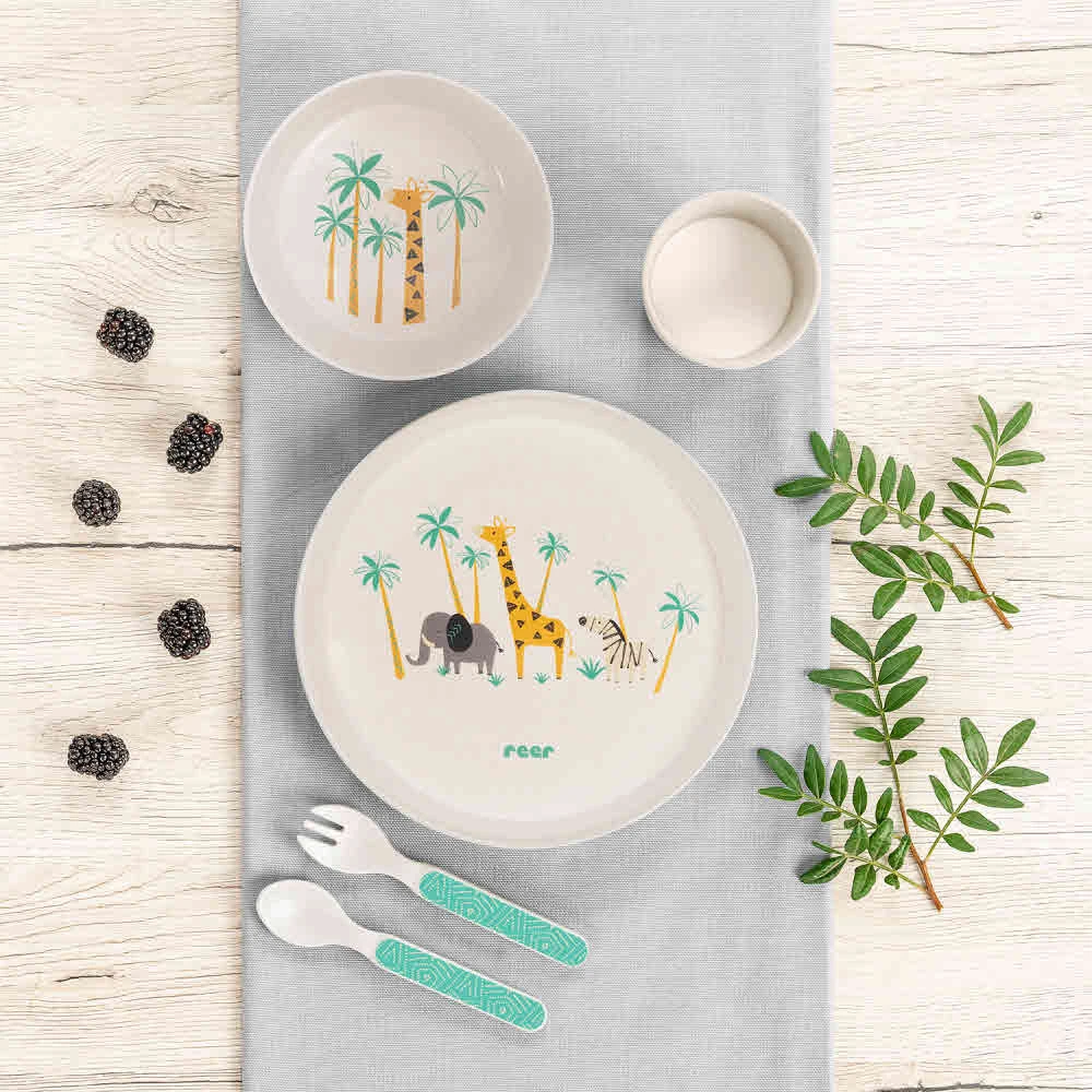 Reer Growing Kinder-Geschirrset WildLife 4 Reer Growing Kinder-Geschirrset WildLife – Bild 2