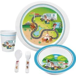 Brunner Geschirrset Time To Travel, 5-teilig