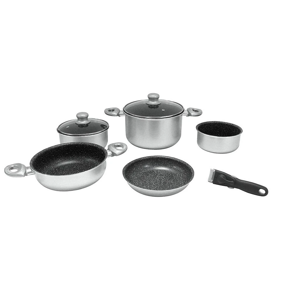 Gimex Alu-Topfset Silver Line 8-teilig 3 Gimex Alu-Topfset Silver Line 8-teilig