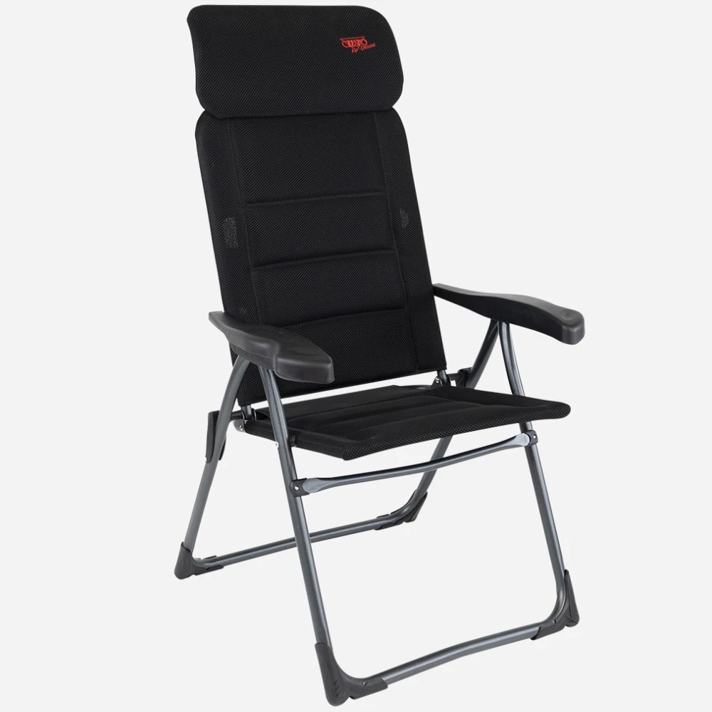 Crespo Campingstuhl Air Deluxe Compact Extra Flach, Schwarz 3 Crespo Campingstuhl Air Deluxe Compact Extra Flach, Schwarz