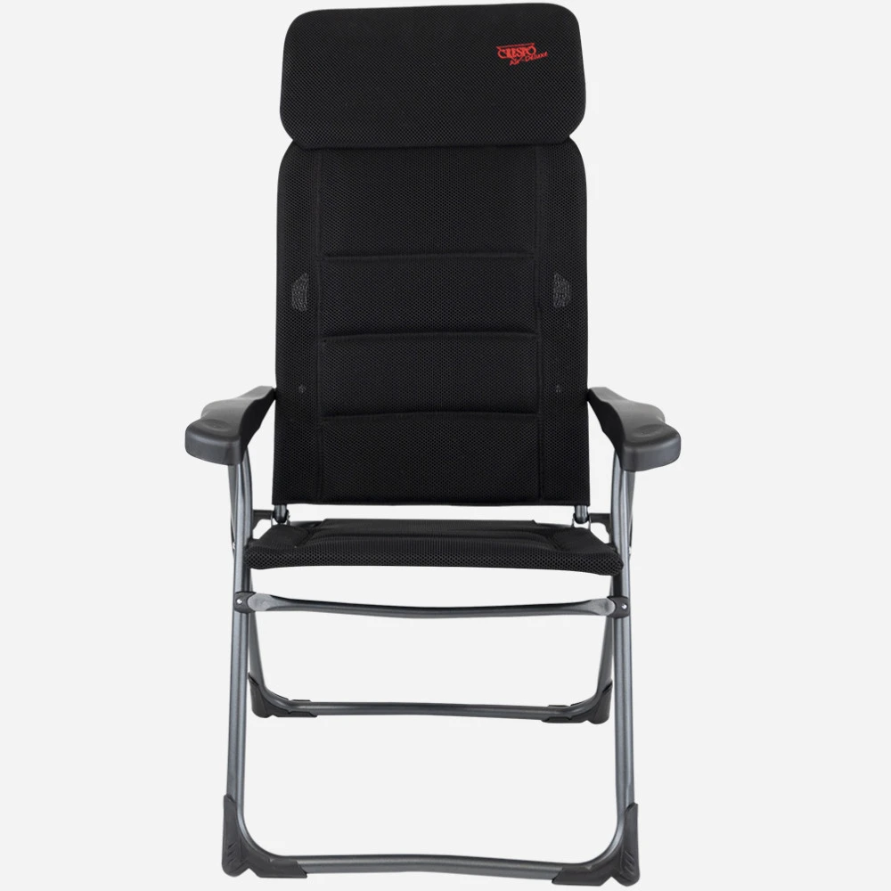 Crespo Campingstuhl Air Deluxe Compact Extra Flach, Schwarz 4 Crespo Campingstuhl Air Deluxe Compact Extra Flach, Schwarz – Bild 2