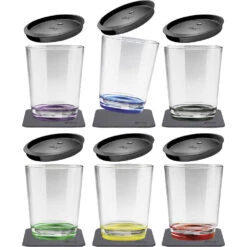 Silwy Trinkbecher Magnet-Kunststoff 250 Ml, 6er-Set